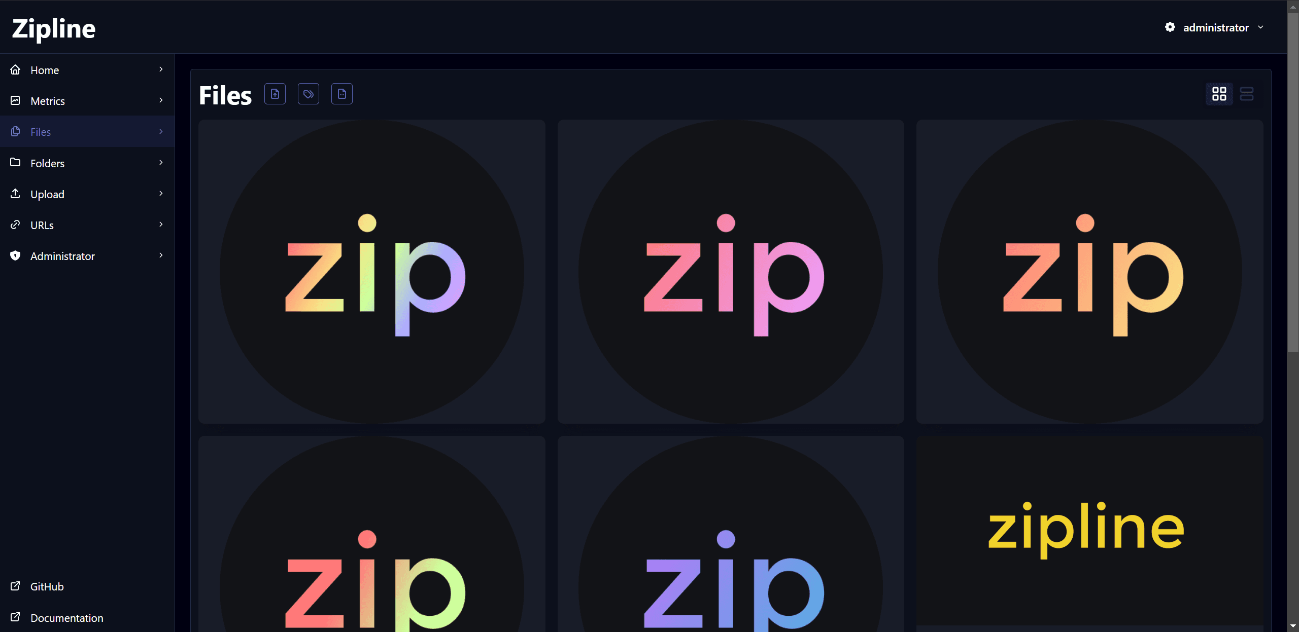 Gallery page screenshot