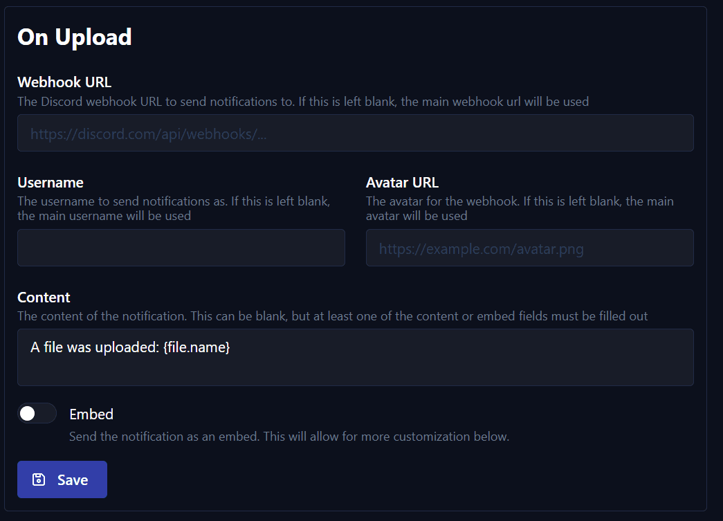 Customizing the Webhook