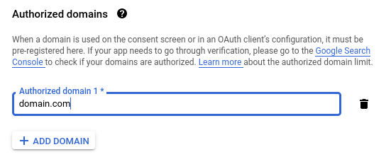 google oauth consent screen