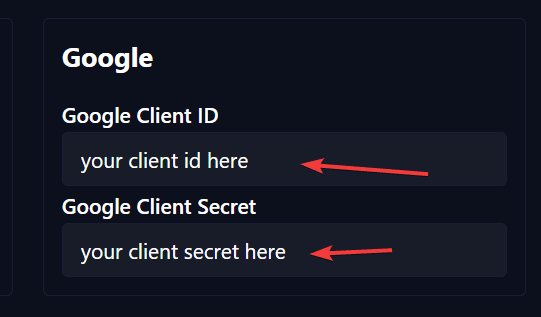 zipline settings oauth google